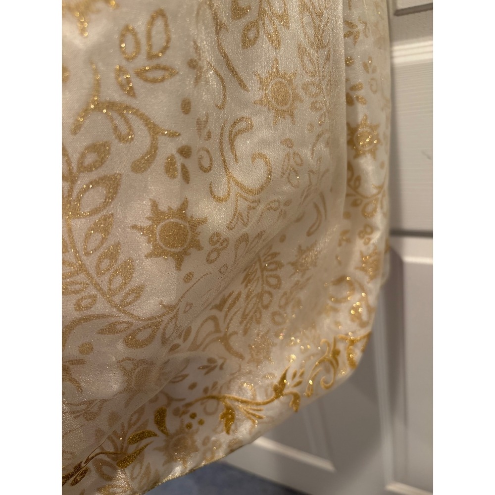 Disney Rapunzel Princess Costume Dress Girls size 10 Cream Gold Purple Tangled - Picture 11 of 14